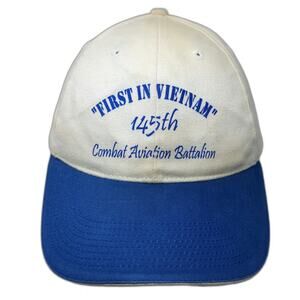 Vitronic Baseball Cap White Blue One Size 145th Combat Aviation Battalion Hat